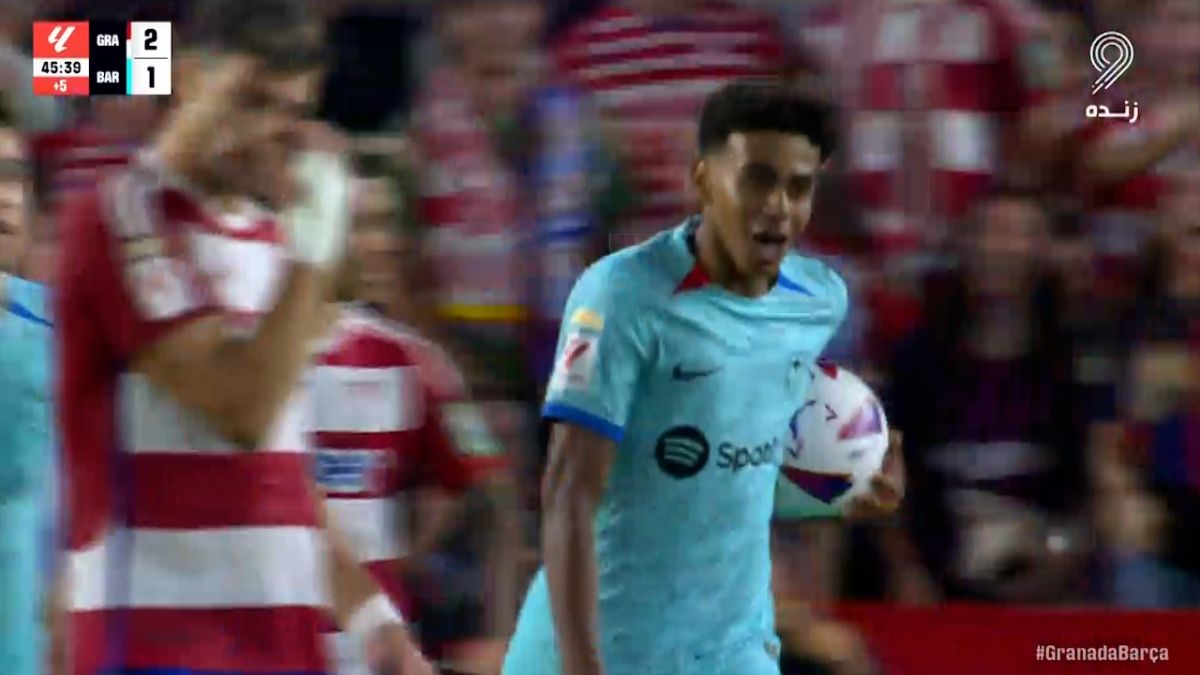 گل اول بارسلونا به گرانادا (یامال)