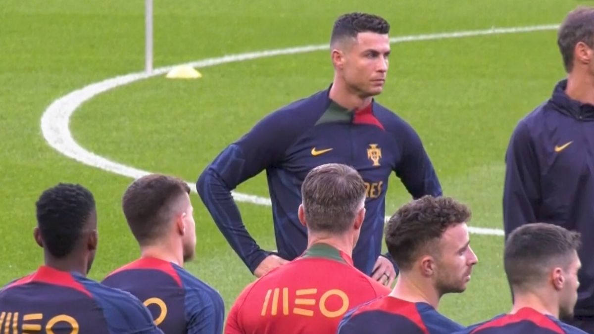 تمرین رونالدو برای تقابل امشب پرتغال و اسلواکی