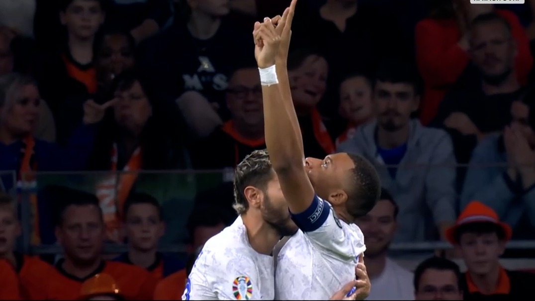 گل اول فرانسه به هلند (کیلیان امباپه)