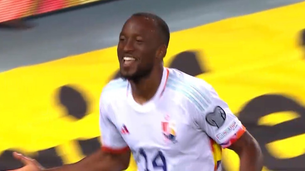 گل اول بلژیک به اتریش (دودی لوکباکیو)