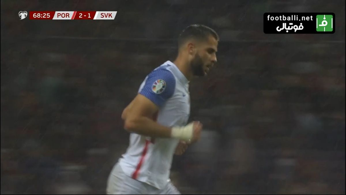 گل اول اسلواکی به پرتغال (دیوید هنچو)
