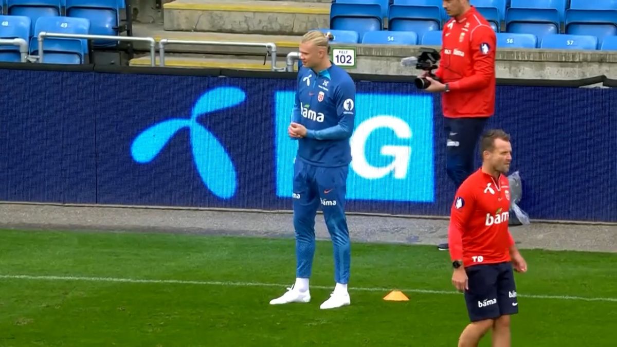 آخرین تمرینات دو تیم نروژ و اسپانیا برای تقابل با یکدیگر