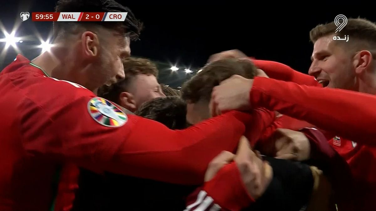 گل دوم ولز به کرواسی (هری ویلسون)