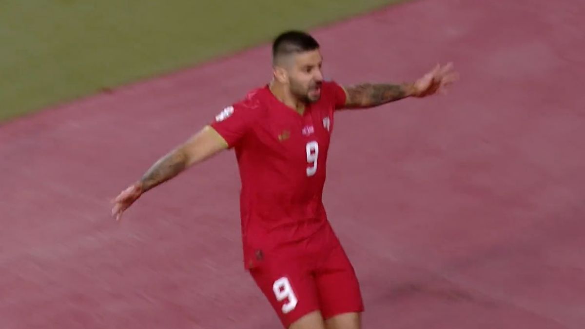 گل دیدنی و بیرون پای میتروویچ برای صربستان مقابل مونته نگرو