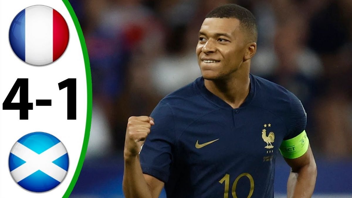 خلاصه بازی فرانسه 4-1 اسکاتلند (دوستانه)