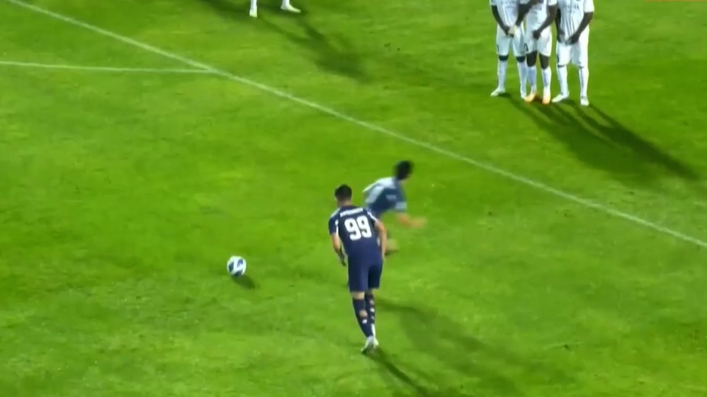 دبل عزیزبک آمانوف برای نسف قارشی مقابل دینامو با سوپرگلی تماشایی