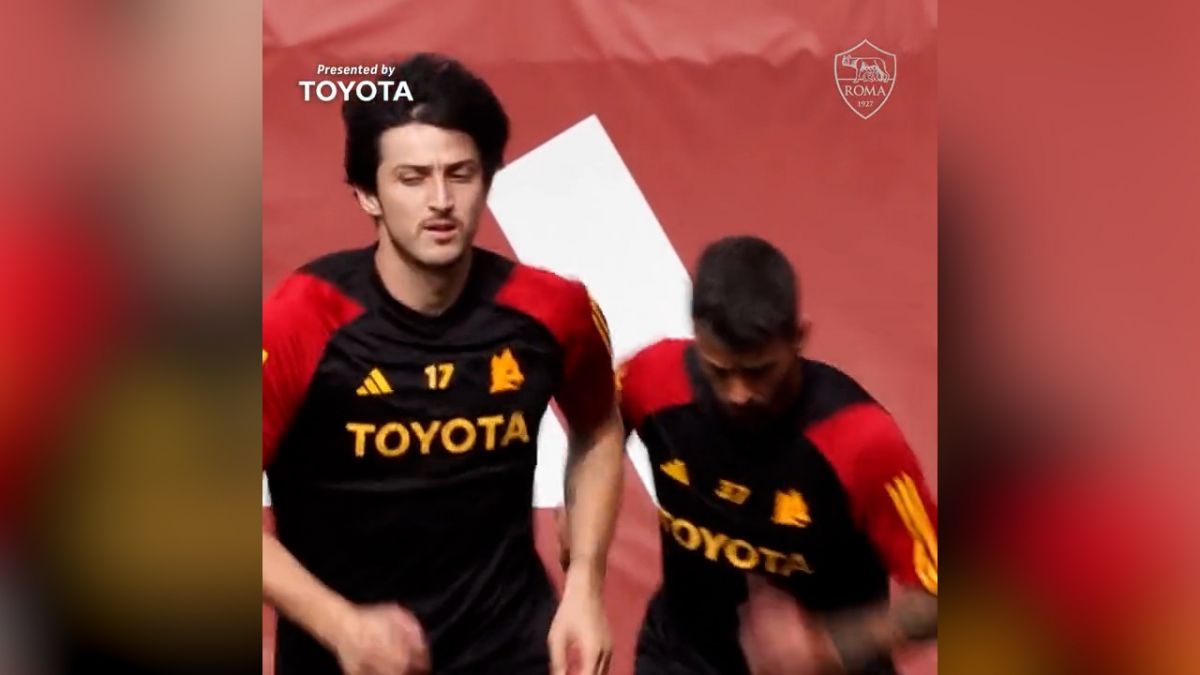 تمرینات آماده سازی بازیکنان آاس رم با حضور سردار آزمون