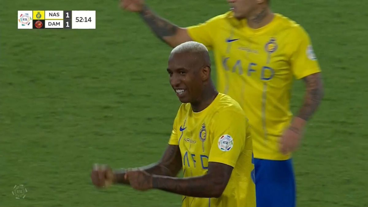 گل اول النصر به ضمک (ضربه کاشته زیبای تالیسکا)