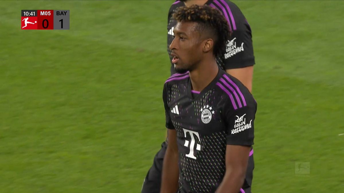 گل اول بایرن مونیخ به ماینتس (کینگزلی کومان)