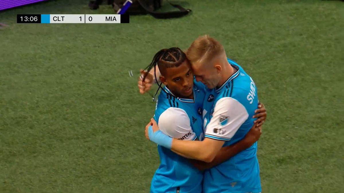 گل اول شارلوت به اینتر میامی (کالدرون وارگاس)