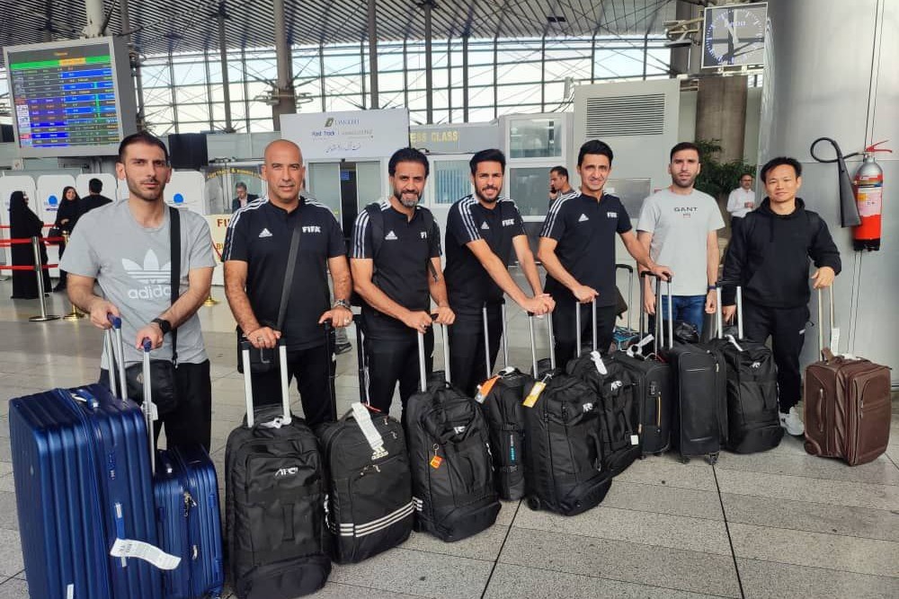 ورود داوران و ناظر امنیتی بازی پرسپولیس – استقلال تاجیکستان