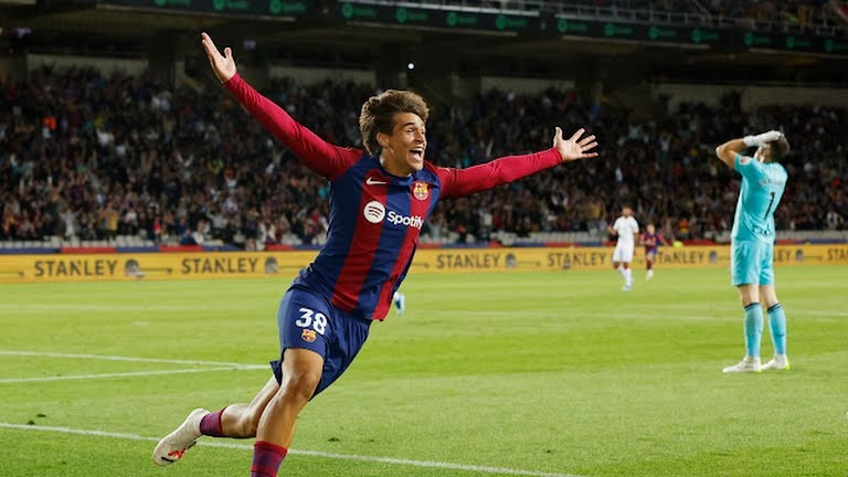 گل اول بارسلونا به اتلتیک بیلبائو (مارک گویو)