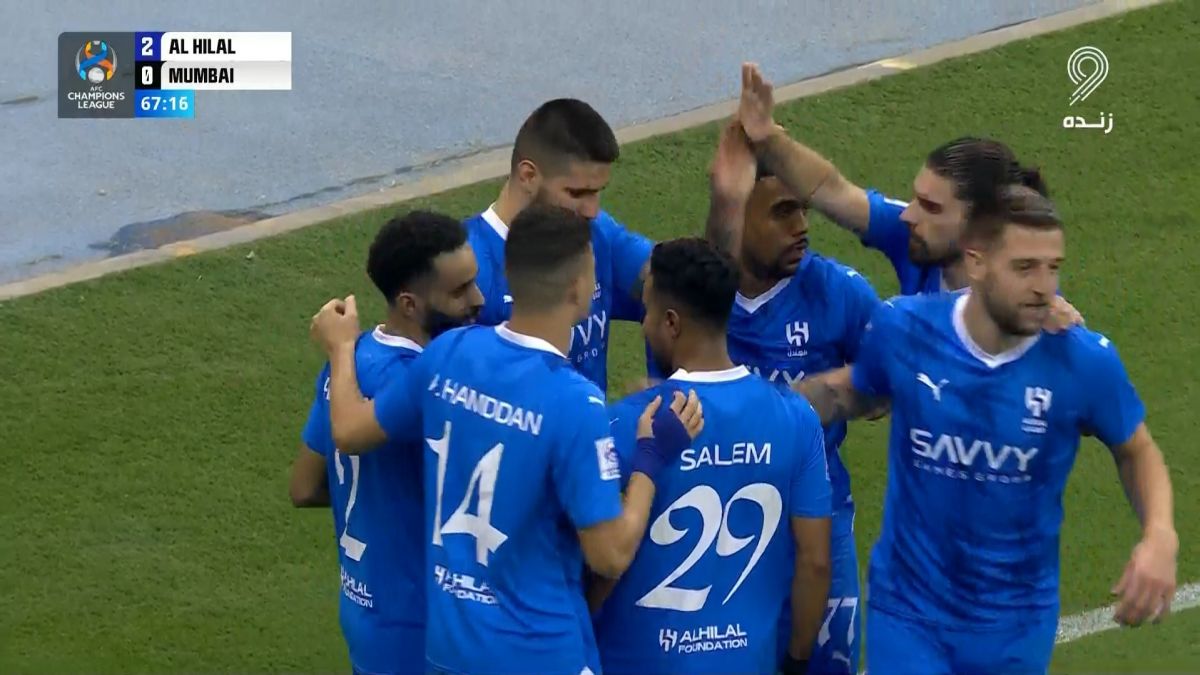 گل دوم الهلال به بمبئی سیتی (دبل میتروویچ)