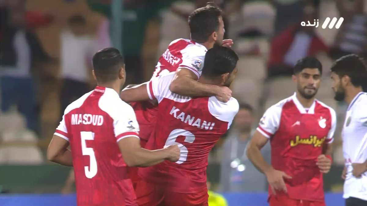 گل اول پرسپولیس به استقلال تاجیکستان (سعید صادقی)