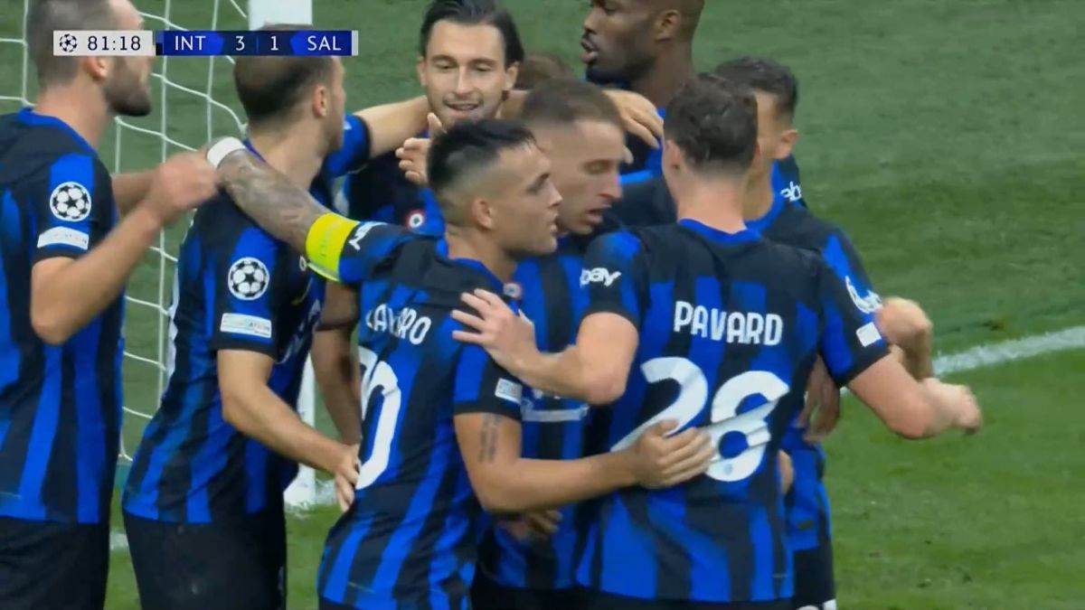 گل سوم اینتر به سالزبورگ که توسط VAR رد شد