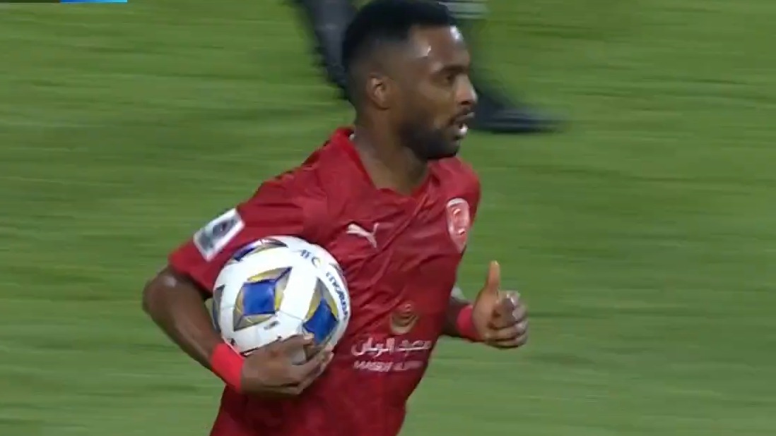 گل اول الدحیل به النصر (اسماعیل محمد)