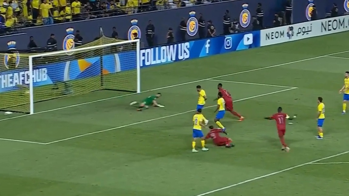 گل دوم الدحیل به النصر (المعز علی)