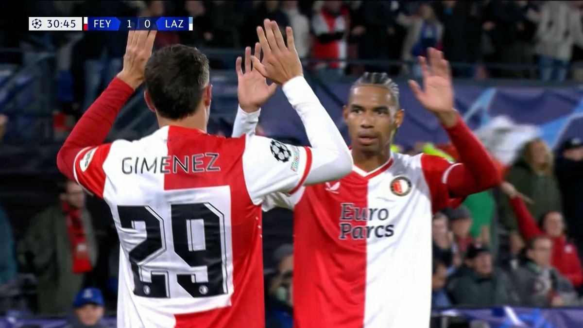 گل اول فاینورد به لاتزیو (سانتیاگو خیمنز)