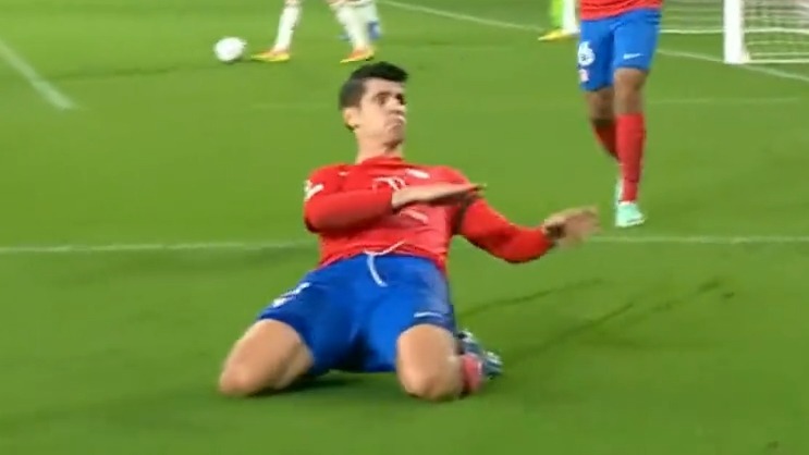 گل دوم اتلتیکو مادرید به سلتیک (موراتا)