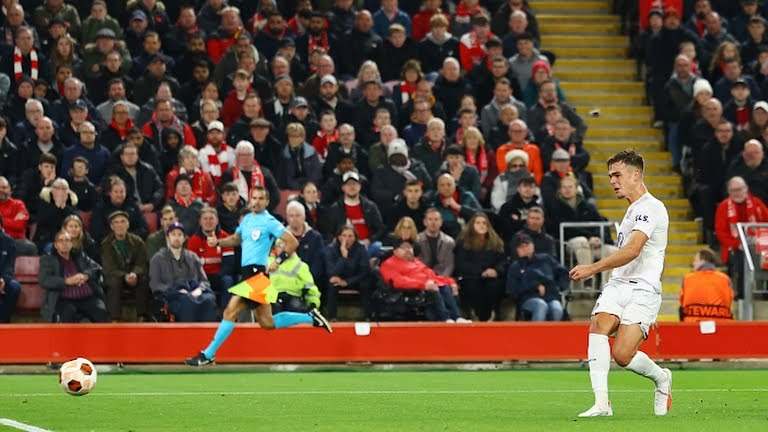 گل اول تولوز به لیورپول (دالینگا)