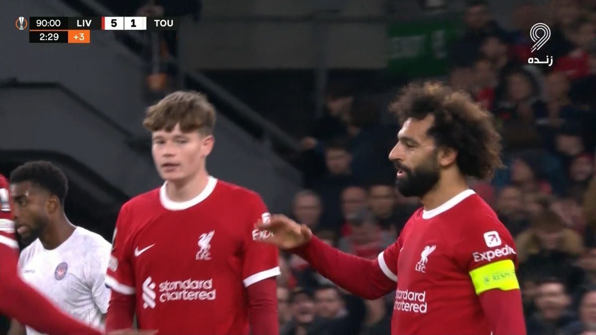 گل پنجم لیورپول به تولوز (محمد صلاح)