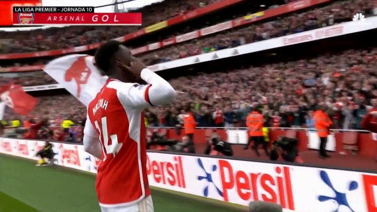 گل اول آرسنال به شفیلد یونایتد (ادی انکتیا)