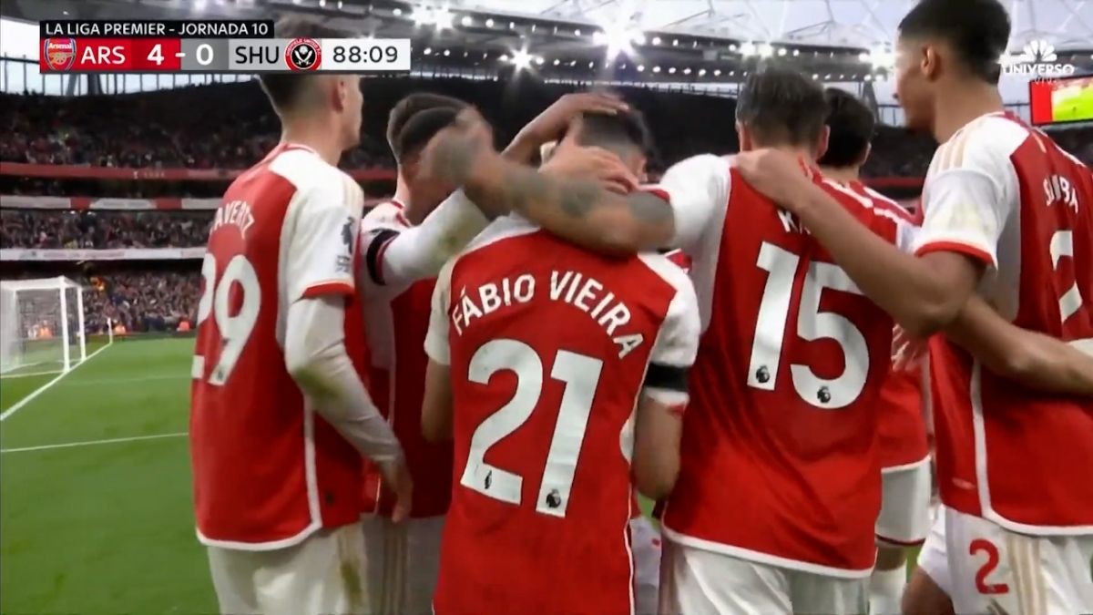 گل چهارم آرسنال به شفیلد یونایتد (ویرا)