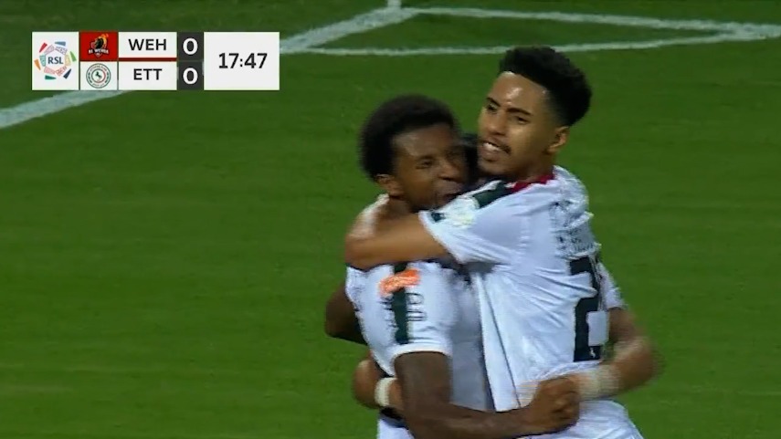 گل اول الاتفاق به الوحده (جورجینیو واینالدوم)