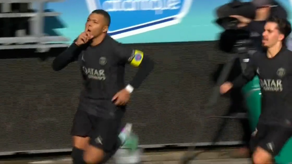 گل سوم پاری سن ژرمن به برست (دبل امباپه)