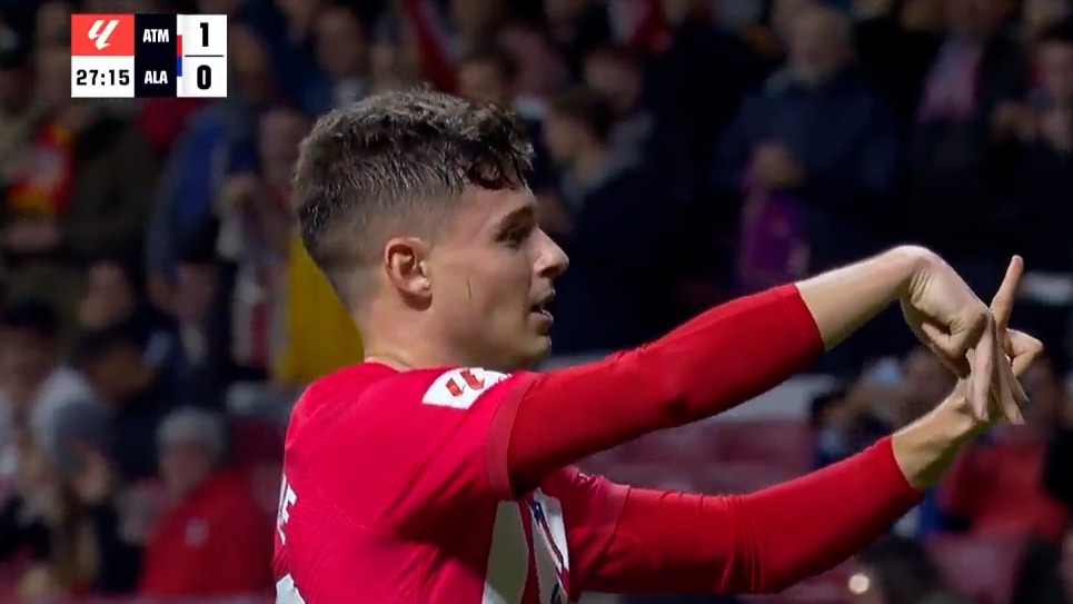 گل اول اتلتیکو مادرید به آلاوز (ریکلمه)