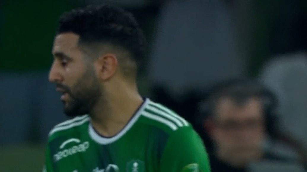 گل اول الاهلی عربستان به ابها (ریاض محرز)