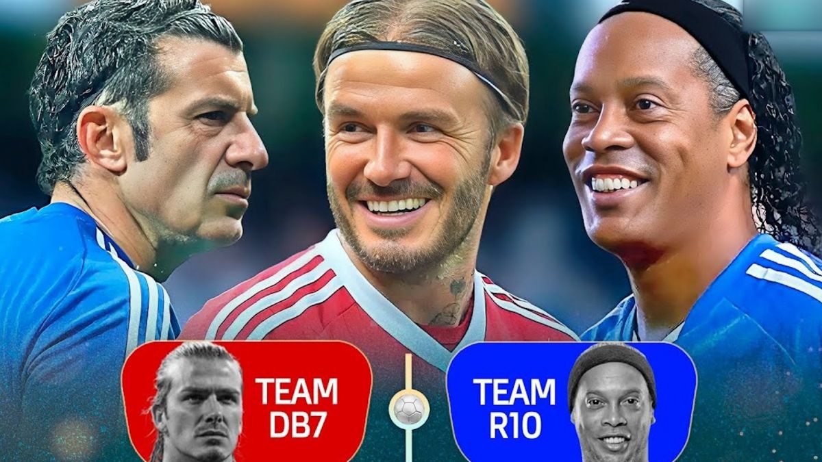 خلاصه بازی جذاب و دیدنی یاران رونالدینیو و یاران دیوید بکام