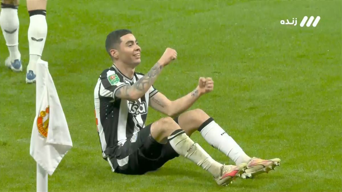 گل اول نیوکاسل به منچستریونایتد (آلمیرون)