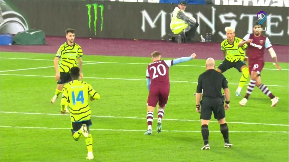 گل سوم وستهام به آرسنال (ژارود بوون)