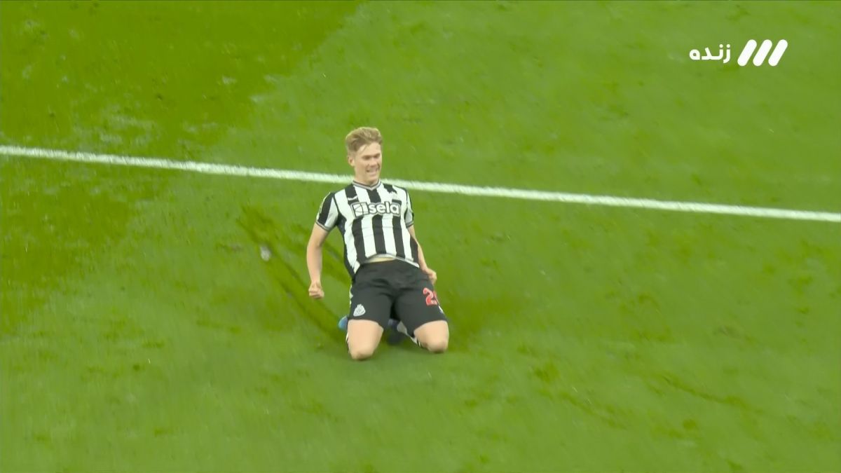 گل دوم نیوکاسل به منچستریونایتد (لویس هال)