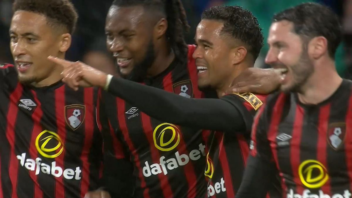 گل اول بورنموث به لیورپول (جاستین کلایورت)