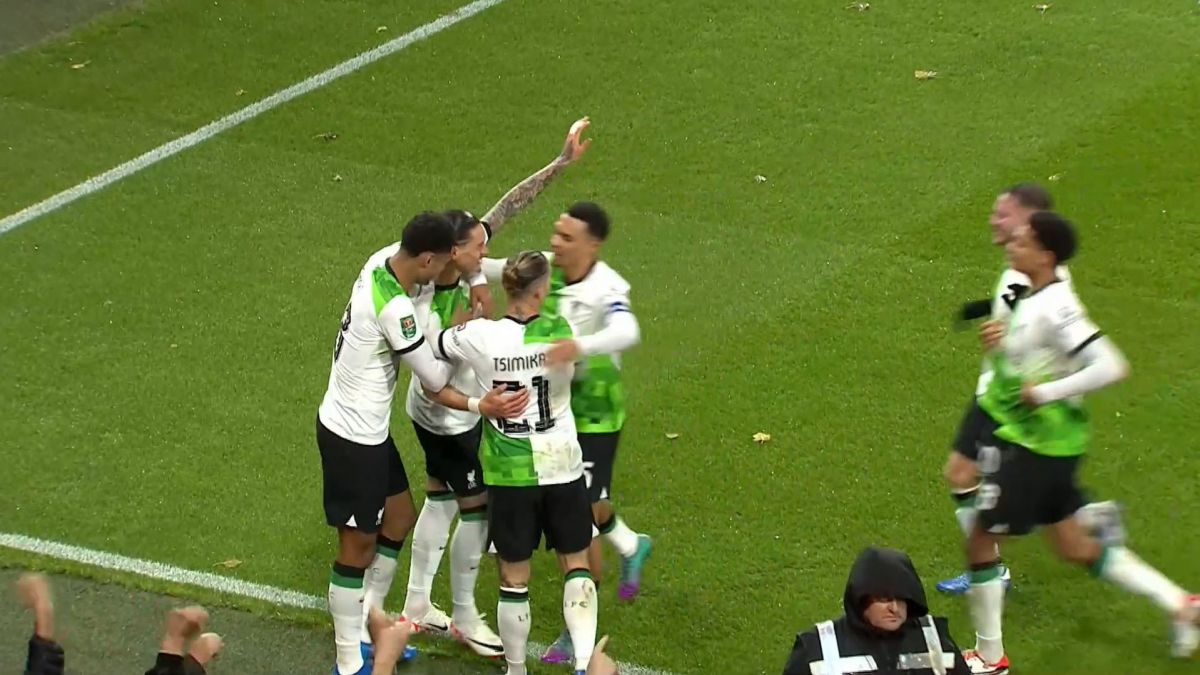 گل دوم لیورپول به بورنموث (سوپرگل داروین نونیز)