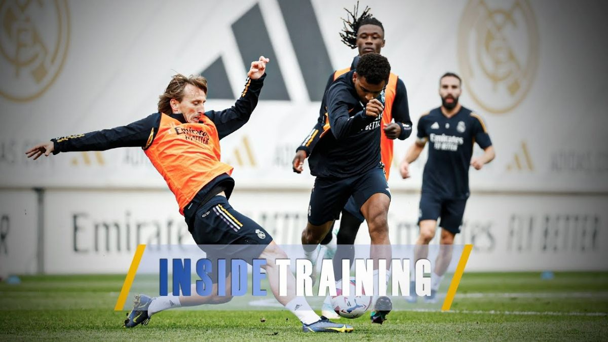 تمرین رئال مادرید پس از برتری مقابل بارسلونا