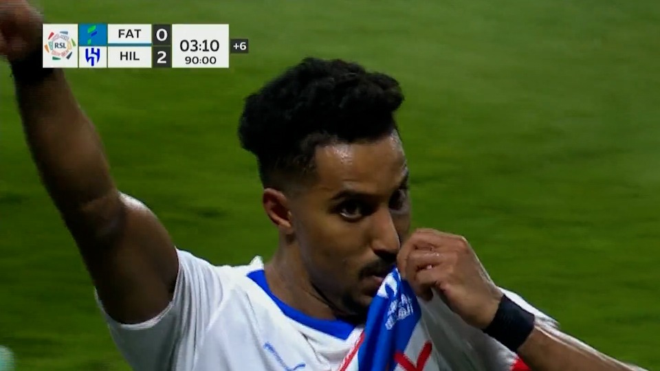 گل دوم الهلال به الفتح (سالم الدوساری)