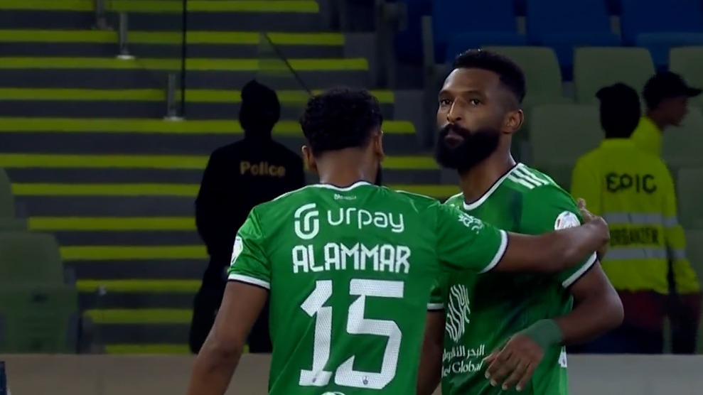 گل اول الاهلی عربستان به الریاض (فیراس البورایکان)