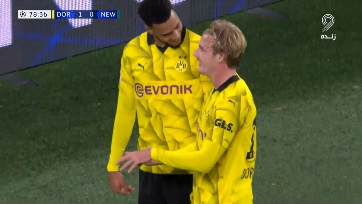 گل دوم دورتموند به نیوکاسل (یولیان برانت)