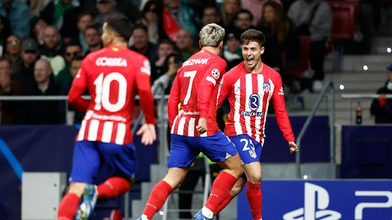 گل اول اتلتیکو مادرید به سلتیک (گریزمان)