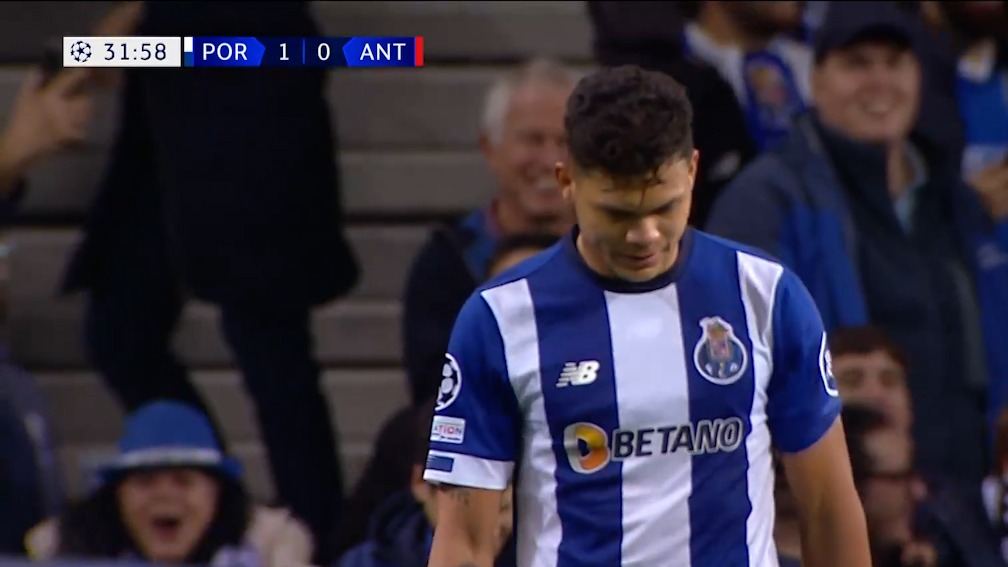 گل اول پورتو به آنتورپ (اوانیلسون)