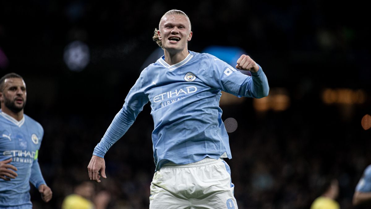 خلاصه بازی منچسترسیتی 3-0 یانگ بویز (دبل هالند)