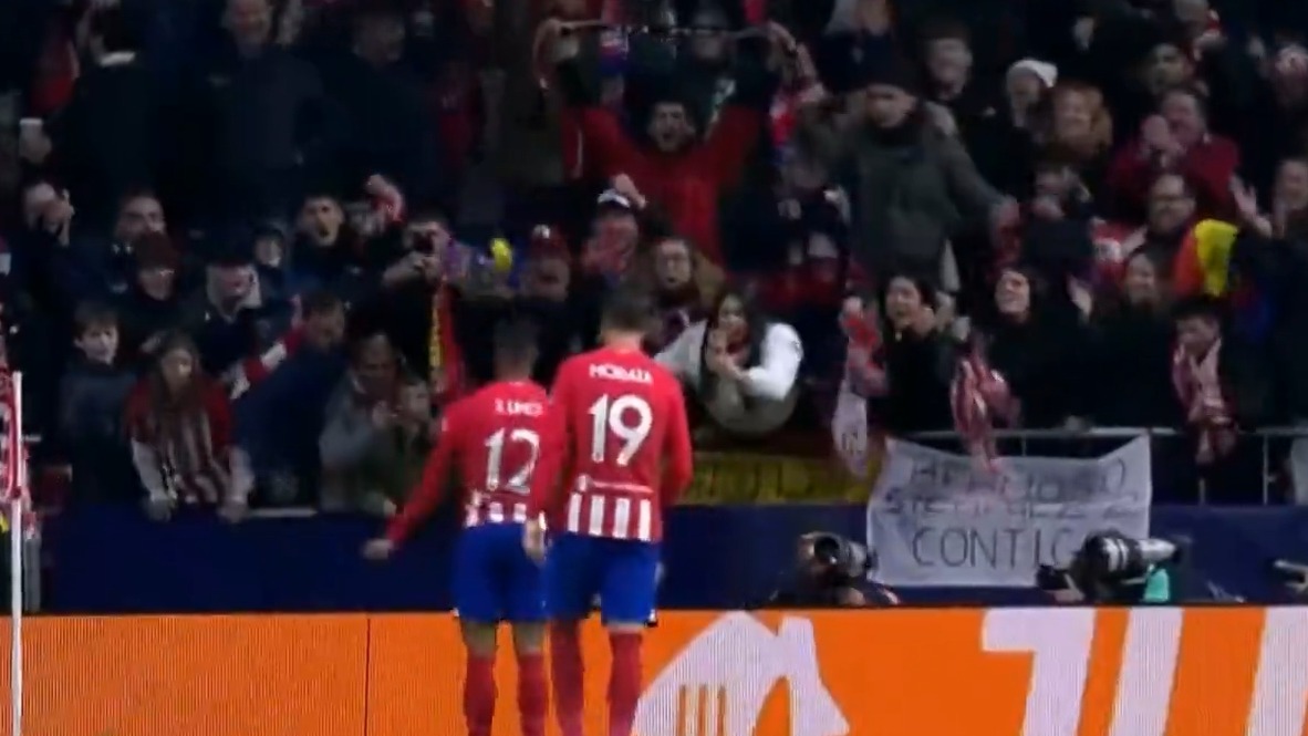 گل چهارم اتلتیکو مادرید به سلتیک (لینو)