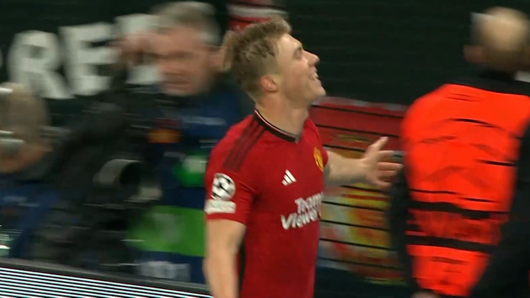 گل دوم منچستریونایتد به کپنهاگن (دبل راسموس هویلوند)