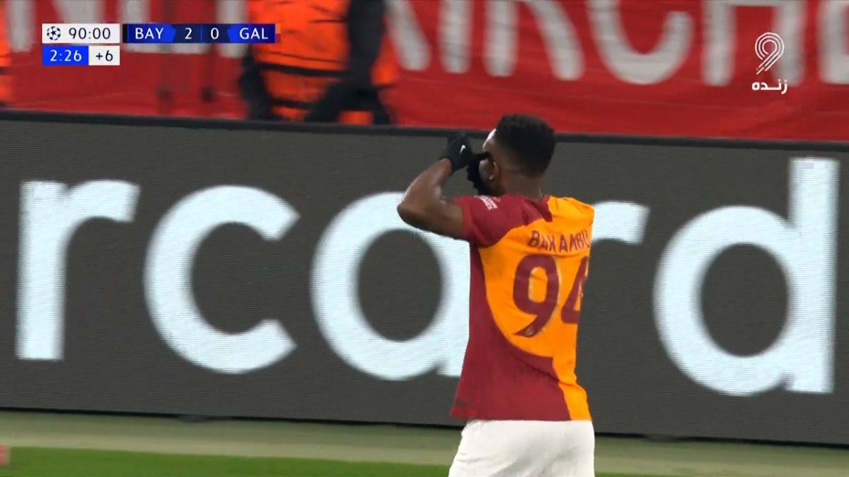 گل اول گالاتاسرای به بایرن مونیخ (سدریک باکامبو)