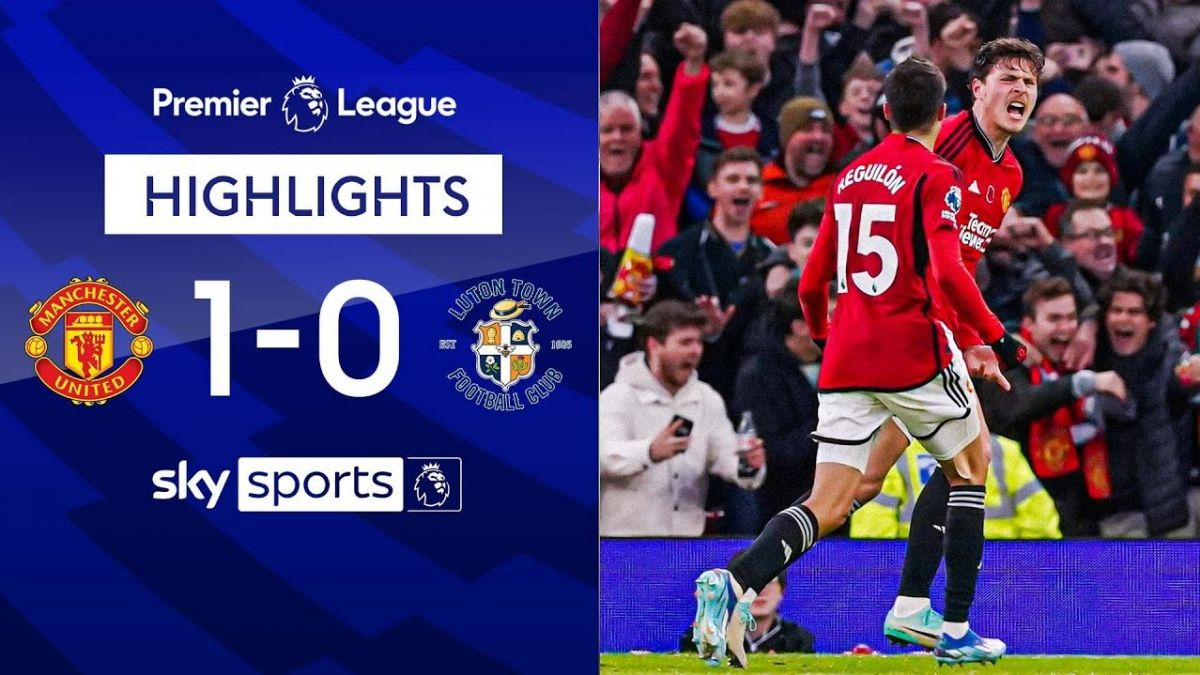 خلاصه بازی منچستر یونایتد 1-0 لوتون