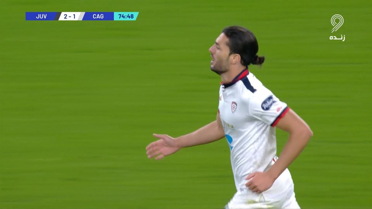 گل اول کالیاری به یوونتوس (دوسنا)