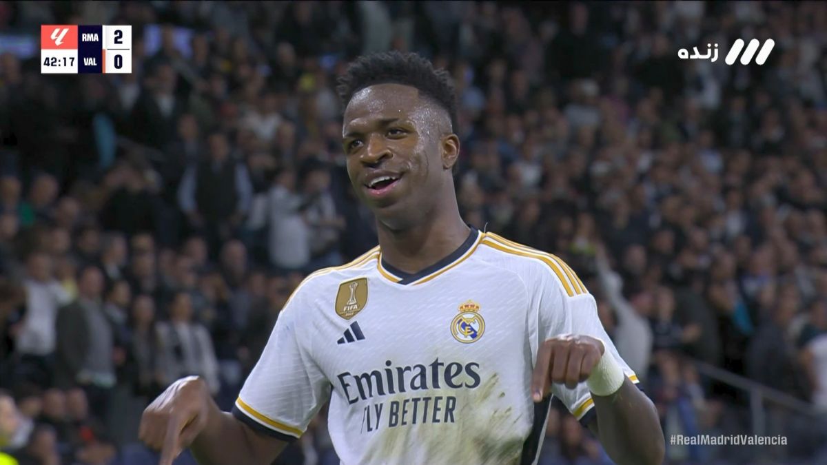 گل دوم رئال مادرید به والنسیا (گل جالب وینیسیوس)